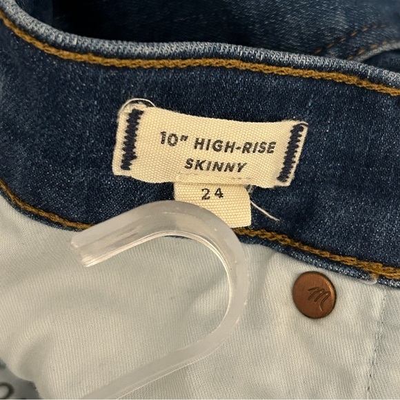 Madewell High Rise Button-Fly Jeans in Denim Blue Size 24 - Picture 5 of 11